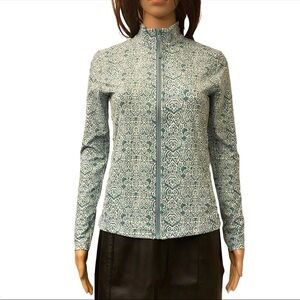 Tommy Bahama Green and White Patterned Jacket